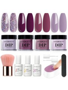 Multicolor  Collar     Embellished Can You Paint Over Dip Powder Nails, Azurebeauty Dip Powder, Dip Nail Colors, Nail Dip, Jewelry Making Kits