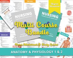 an anatomy and physiollogy course for the nursing student with text on it