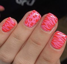 Australia Nails, Bright Nail Designs, Ideas Uñas, Animal Print Nails Art, Print Nails, Animal Nails, Nail Colours, Vacation Nails