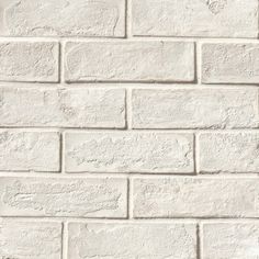 a white brick wall with no mortar