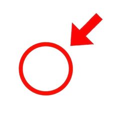 a red circle with an arrow pointing to the right