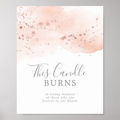 this candle burns in loving memory of those who are forever in our hearts printable card