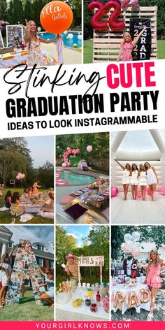 Ready to throw the ultimate graduation party? Look no further! We've rounded up the cutest and most creative graduation party ideas to transform your celebration into a smashing hit! From jaw-dropping decorations to exciting themes, this pin is your go-to source for all things graduation party. Graduation Party Balloon Arch