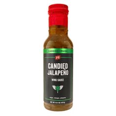 a bottle of canned jalapeno hot sauce