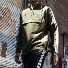 New Without Tags. Adidas Anorak Windbreaker Jacket. Army Green In Color. Size Small. Hood Can Be Zipped Up Into Collar. Mens Size Small. Or Women’s Medium :) Functional Khaki Track Jacket For Streetwear, Sporty Khaki Track Jacket For Streetwear, Urban Style Track Jacket For Fall Outdoor Activities, Urban Track Jacket For Fall Outdoor Activities, Urban Track Jacket For Outdoor Activities In Fall, Adidas Urban Hooded Windbreaker, Adidas Green Winter Track Jacket, Adidas Green Outerwear For Streetwear, Green Adidas Winter Track Jacket