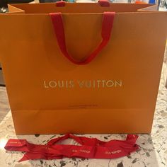 Authentic Louis Vuitton Shopping Bag In Brand New Condition If You Have Any Questions Feel Free To Message Me Louis Vuitton Red, Louis Vuitton Accessories, Authentic Louis Vuitton, Ribbon Colors, Conditioner, Louis Vuitton, Women Accessories, Feelings, Women Shopping