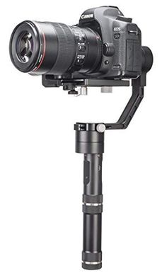 a camera is attached to a tripod with a lens on the top and bottom