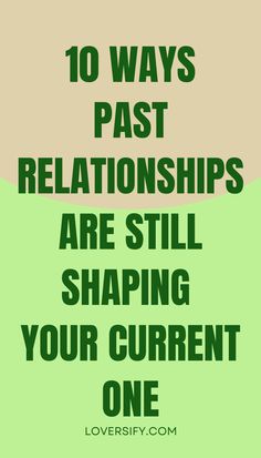 Your past relationships might be influencing your current one more than you realize. These 10 ways highlight how past experiences can shape your emotions, actions, and expectations in love today. Recognizing these patterns can help you grow and strengthen your bond.