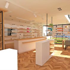 Clement Pharma Concepts – Interior Design Details – 3D Rendering. Virtual Reality. VR. -  Pharmacy Design. Apotheekinrichting. Pharmacy Interior Design, Pharmacy Interior, Interior Design Details, Interior Design Renderings, Store Interiors, Room Makeover Inspiration, Salon Design, 3d Rendering