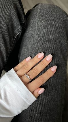 Manicure, Nails, Ring, Pink, White, Beauty