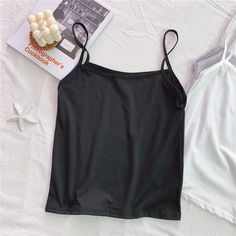 Brand Name: SusiRitaOrigin: CN(Origin)Material: COTTONMaterial: PolyesterDecoration: NONEClothing Length: SHORTAge: Ages 18-35 Years OldItem Type: TopsTops Type: CamisFabric Type: BroadclothModel Number: Crop Top WomenGender: WOMENStyle: Street StyleStreet Style: CasualPattern Type: Solid Solid Color Tank Top With Tank Straps For Summer, Trendy Solid Cami Vest, Summer Solid Color Tank Vest, Solid Color Tank Vest For Summer, Summer Spaghetti Strap Solid Color Tank Top, Black Tank Top Solid Color, Black Summer Vest Top, Black Solid Color Tank Top, Black Vest Top For Summer