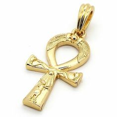 Men's 14k Gold Plated All Gold Engrave Ankh Pendant Hip-Hop 30" Cuban Chain | eBay Symbolic Yellow Gold Cross Jewelry, Antique Ankh Collectible Jewelry, Engraved Brass Cross Jewelry, Antique Gold Ankh Jewelry, Symbolic Gold-tone Gold Plated Jewelry, Symbolic Gold-tone Gold-plated Jewelry, Hallmarked Yellow Gold Ankh Jewelry, Collectible Gold-tone Pendant Jewelry, Antique Ankh Jewelry As Gift