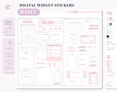 the digital widget stickers daily planner