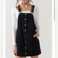 Tannie Corduroy Overall Dress, Color: Black, Size: L Corduroy Overall, Corduroy Overall Dress, Overall Dress, Dress Collection, Colorful Dresses, Overalls, Womens Dresses, Women Shopping, Dresses