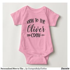 Personalized New to The Cousin Crew Baby Bodysuit Childrens Boutique Ideas, Purple Flower Bouquet, Premature Baby, Children's Boutique