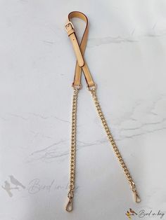 Bird in Bag - Adjustable Chain Shoulder Strap Metal Chain Necklace For Everyday Use, Adjustable Double Chain Necklace For Everyday, Adjustable Gold Chain Necklace For Everyday, Chic Adjustable Gold Chain Belt, Chic Adjustable Chain Link Necklace, Chic Jewelry With Chain Detail, Chic Gold Chain Belt With Double Chain, Chic Chain Jewelry For Everyday, Chic Everyday Jewelry With Chain Details