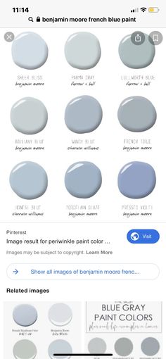 the different shades of gray paint are shown in this screenshote screen graber