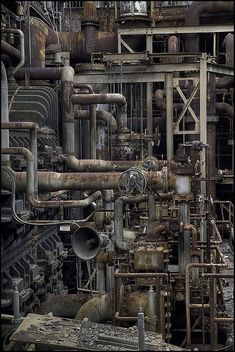 pipes and pips in an industrial setting