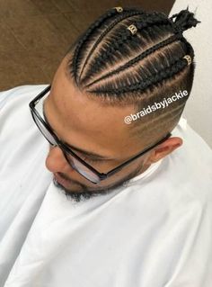 Bun Braids Hairstyles, Man Bun Braids, Men's Braids, Bun Braids, Boy Braids, Braided Man Bun