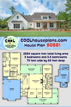 the floor plan for this house has 3 bedroom and 2 5 bath rooms with an attached garage