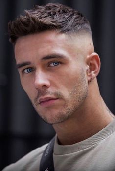 Crew Cut Haircut, Young Men Haircuts, Short Fade Haircut, High Fade Haircut, High Skin Fade, Mens Hairstyles Fade, Mens Haircuts, Men Hair Color