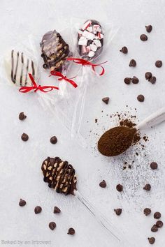 chocolates and candy on a white table