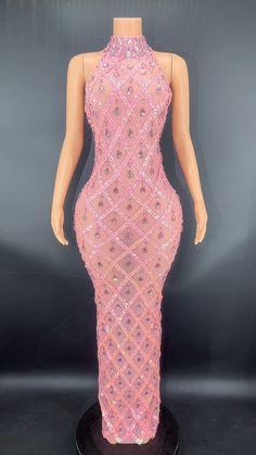 2-3 weeks processing and shipping time You'll be the center of attention in this sheer dress dripping in rhinestones and featuring a coordinating sequin crisscross pattern. Available in multiple colors! Perfect for your special night! Material: mesh Care: hand wash Sequin Rhinestone Evening Dress For Party Season, Sequin Dress With Rhinestones For Party Season, Sequin Evening Dress With Rhinestones For Party Season, Sleeveless Embellished Sequin Dress For Party, Pink Party Dress With Rhinestone Fringe, Pink Party Dresses With Rhinestones, Pink Embellished Sequin Fabric For Prom Season, Sequin Dress With Rhinestone Fringe For Prom, Glamorous Bedazzled Sequin Dress For Party Season