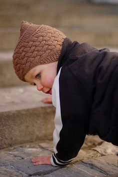 Some sideways cables, a little bit of bias, a hint of ear-flaps and a touch of pixie = super cute!\r\n\r\nSkills required:\r\n Knit & purl sts, knitting in the round, increases & decreases, cables, provisional cast-on, Kitchener stitch, short rows, picking up Beanie Hat Pattern, Pixie Hat, Crochet Beanie Hat, How To Purl Knit, Pdf Knitting Pattern, Knit In The Round, Knit Picks, Knitting Machine, Hat Knitting Patterns