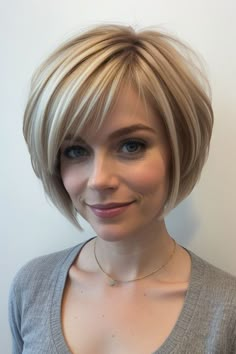 27  Cute Short Hairstyles for Women 9 Cute Short Hairstyles For Women, Haircut For Girl, Bob Hair Cuts, Haircut For Girls, Above Shoulder Length Hair, Medium Hair Hairstyles, Hairstyles For Thinning Hair, Cute Short Hairstyles, Bob Haircut For Girls