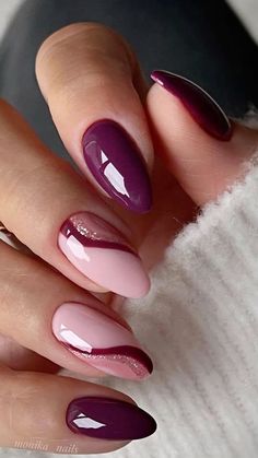 Unghie Sfumate, Velvet Nails, Cute Nails For Fall, Makijaż Smokey Eye, Prom Nails, Classy Nails, Fancy Nails, Chic Nails, Purple Nails