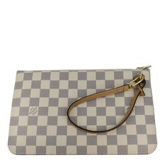 Item Details: The Louis Vuitton Wristlet Pochette In Damier Azur Canvas Features The Signature Checkered Pattern In A Fresh White And Blue Color Scheme. Compact And Versatile, It’s Perfect For Carrying Essentials, With A Detachable Wrist Strap For Added Convenience. Series: Wristlet Pochette Style: Pouch Material: Damier Azur Color: White Date Code: Ar1201 Made: France Made Year: 2021 Measurements: L 10" W 6" Sku: Dd20155 Accessories: No Accessories. Condition Detail: Like New - The Item Is In P Louis Vuitton Wristlet, Blue Color Schemes, Checkered Pattern, Wrist Strap, Louis Vuitton Bag, Color Schemes, Bag Lady, Pouch, Louis Vuitton