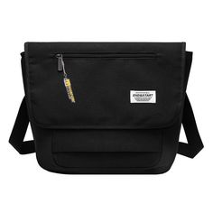 Spacious-Black-Messenger-Bag-front Casual Bucket Shoulder Bag, Multifunctional Large Capacity Tote Shoulder Bag, Casual Satchel With Anti-theft Pocket, Multifunctional Canvas Shoulder Bag For Daily Use, Large Capacity Shoulder Travel Bag, Casual Large Capacity Laptop Bag For Office, Crossbody School Travel Bag, School Crossbody Travel Bag, Black Large Capacity Travel Bag For Office