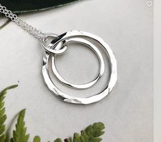 Silver Clay Jewellery, Glow Jewelry, Simple Silver Jewelry, Silver Clay, Let It Shine, Circle Pendant Necklace, Hammered Sterling Silver, Clay Jewellery, Long Pendant Necklace