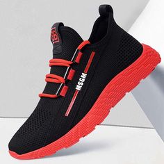 Category:Sneakers; Upper Materials:Mesh; Season:Summer,Spring; Gender:Men's; Activity:Walking Shoes,Running Shoes; Toe Shape:Round Toe; Style:Casual,Sporty; Outsole Materials:TR; Occasion:Outdoor,Daily; Closure Type:Lace-up; Function:Slip Resistant,Breathable,Comfortable; Pattern:Color Block; Listing Date:07/24/2023; 2023 Trends:Flyknit Shoes,Sporty Look; Foot Length:; Foot Width:; SizeChart1_ID:2:184042; Size chart date source:Provided by Supplier. Flyknit Shoes, Mens Trail Running Shoes, Loafers Online, Sporty Casual, Shoes Running, Casual Sporty, Casual Sport Shoes, Best Sneakers, Mens Fashion Shoes