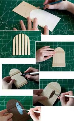 the instructions for how to make miniature furniture