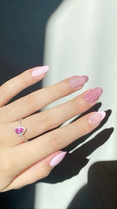 Simple Gel Nails, Nails Desing, Girls Nails, Chic Nails, Best Acrylic Nails, Stiletto Nails, Perfect Nails, Nail Designer, Almond Nails