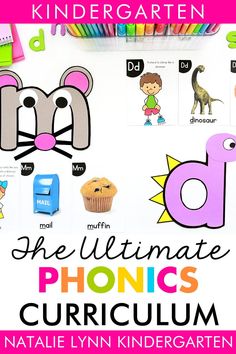 the ultimate phonics book for kids with pictures of animals and letters