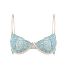 Lucy bra is made of Italian blue lace with a shimmering golden thread  It is dedicated to women who value comfort, convenience and trends that quickly creep into our wardrobe  Two modeling underwires will allow us to obtain a subtle shape of the neckline  Decorative stripes on the back with a stepped hook and eye  Contrasting piping on the underwire line Hand wash in lukewarm water with an extra-gentle lingerie wash. Gently squeeze out excess water and lay flat to dry.   hand wash up to 30 degrees do not bleach do not tumble dry do not iron do not dry clean Bra And Under Set, Dressy Hats, Italian Blue, Lovely Princess, Golden Thread, Washable Markers, Blue Bra, Clothing Pieces, Cute Bras