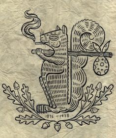 Duke Riley, Squirrel Tattoo, A Squirrel, Arte Sketchbook, Art Lovers, Linocut, Pen And Ink, Animal Art