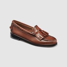 WOMENS ESTHER KILTIE TASSEL WEEJUNS LOAFER Classic Tassel Loafers With Round Toe For Fall, Classic Slip-on Moccasins With Tassels, Classic Tassel Slip-on Loafers, Classic Business Moccasins With Tassels, Classic Formal Moccasins With Tassels, Classic Leather Moccasins With Tassels, Classic Moc Toe Moccasins For Fall, Classic Brown Tassel Loafers For Fall, Brown Classic Tassel Loafers For Fall