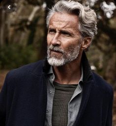 Silver Foxes Men Over 50 Long Hair, Silver Fox Hairstyles Men, Silver Fox Men, Silver Foxes Men, Men Over 50