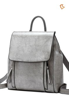 Women Genuine Leather Shoulder Backpack