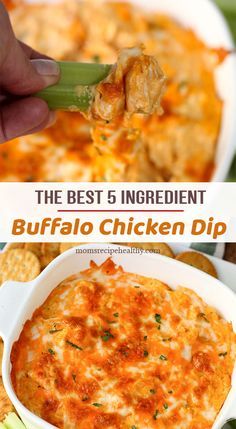 the best 5 ingredient buffalo chicken dip