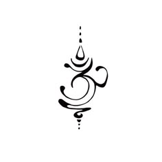 a drawing of a water drop in the shape of an omen symbol on a white background