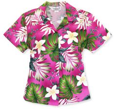 amazon pink hawaiian lady blouse Pink Hawaii, Island Style Clothing, Hawaiian Woman, Aloha Beaches Shirt, Aloha Dress, Funny Hawaiian Shirts, Pretty Floral Dress, Tropical Dress