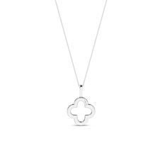 Indulge in the sheer allure of the Clover Silhouette Drop Necklace. This necklace is handcrafted with meticulous precision and showcases a delicate clover-shaped pendant studded with 20 radiant round diamonds. These brilliant diamonds adorn its contours, casting a celestial glow. Elevate your style with this exquisite masterpiece, a symbol of timeless sophistication and refined craftsmanship. White Gold Necklace With Large Cross Pendant, Elegant Cross Pendant Necklace With Large Pendant, Elegant Necklace With Large Cross Pendant, Diamond Drop Necklace, Drop Necklace, Brilliant Diamond, Round Diamonds, Diamond Necklace, Diamonds