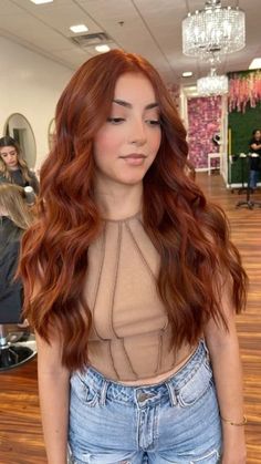 Hair Facts, Natural Red Hair, Copper Hair Color, Hair Color Auburn, Long Red Hair, Hair Color And Cut