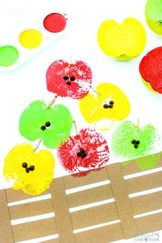 paper plate apple crafts for kids to make