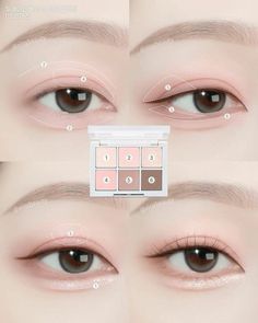 Mata Hooded, Membentuk Alis, Korean Makeup Tips, Bentuk Alis, Peach Makeup, Korean Makeup Tutorials