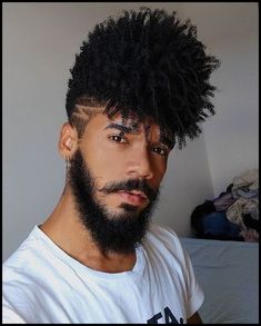 Jay Haircut, Hairstyles For Black Men, Male Hairstyle, Boy Hairstyle, Men Beards, Short Afro Hairstyles, Afro Men